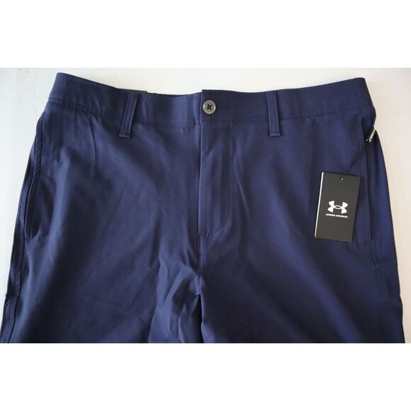 Under Armour 1377302-410 Men's Sz 36 Navy Blue 10" Golf Shorts - Picture 2 of 9